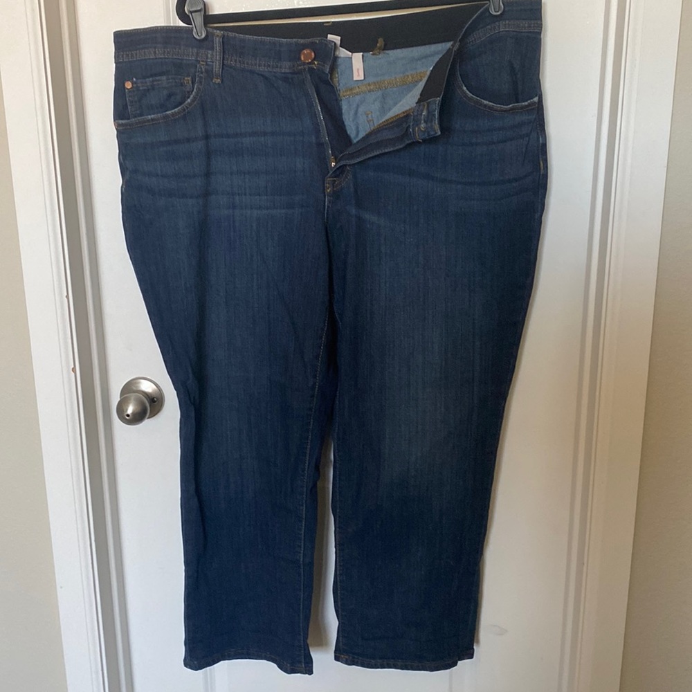 Never worn only washed denim capris from evri